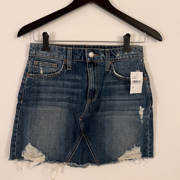 Joe's Jeans Dresses & Skirts - Joe's Jeans NWT High Rise Drexel Mini Denim Distressed Jean Skirt Size 25